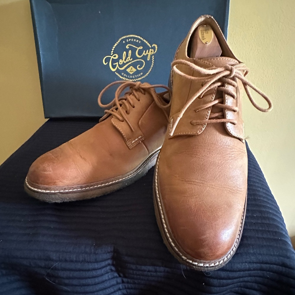 Sperry Tan Leather Oxfords